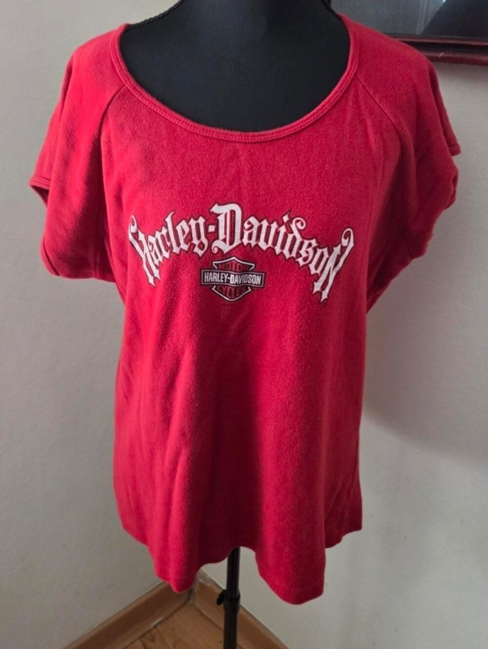 Harley Davidson Las Vegas red t-shirt with white logo size XL Biker Streetwear